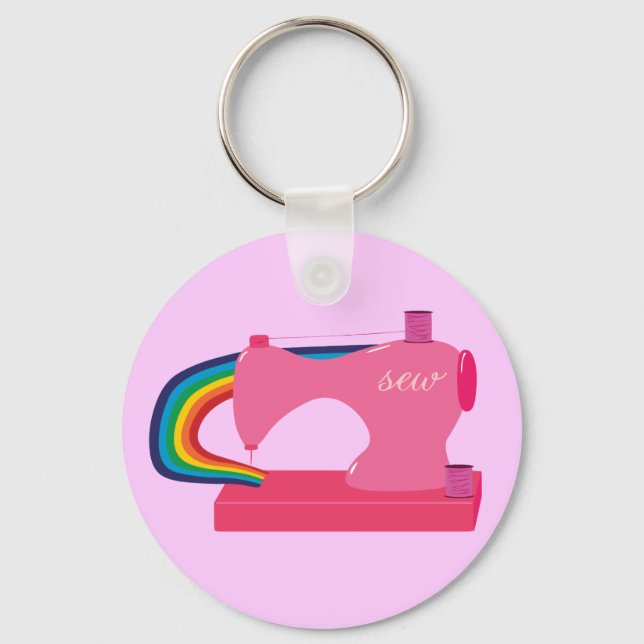 Sewing Rainbows Key Ring (Front)