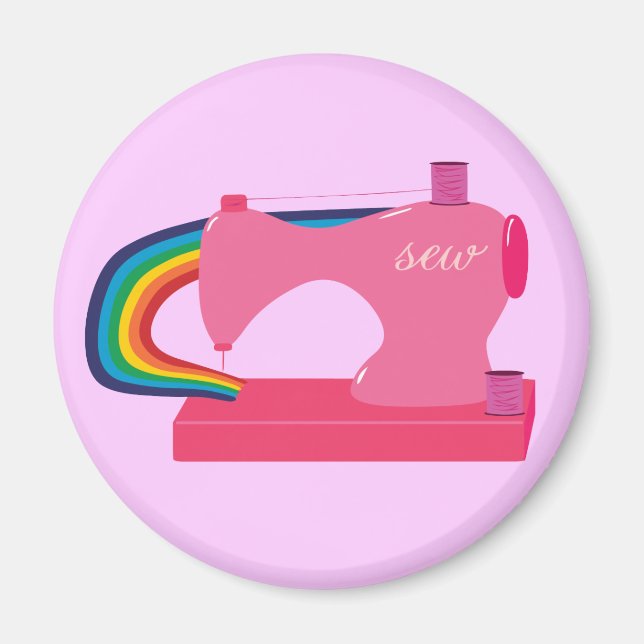 Sewing Rainbows Magnet (Front)