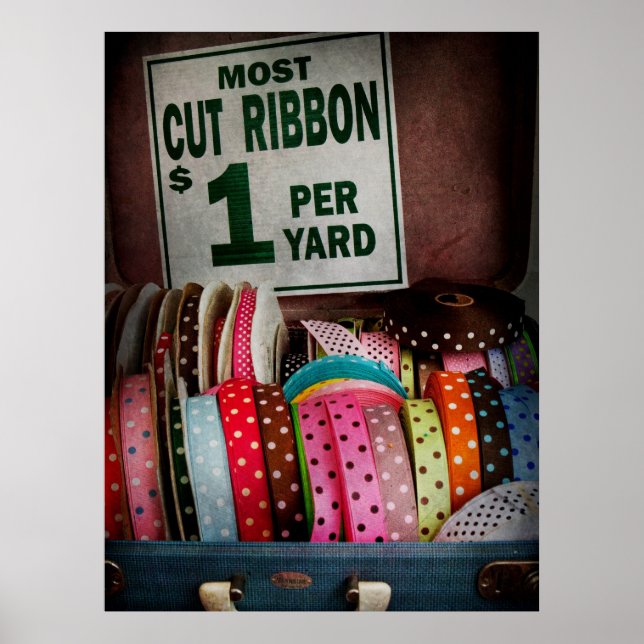 Sewing - Ribbon by the yard Poster (Front)