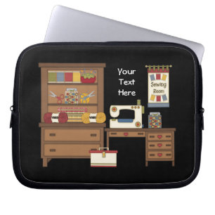 Sewing Room 1 (customisable) Laptop Sleeve