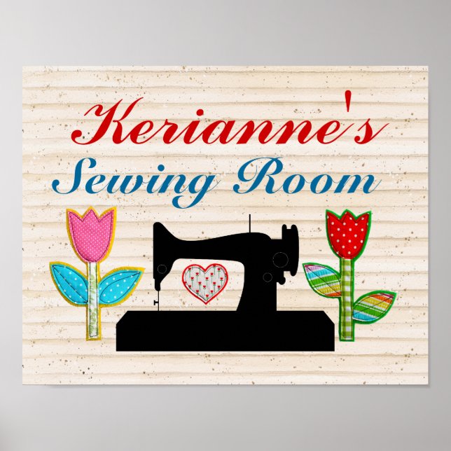 Sewing Room - House Sign Poster - SRF (Front)