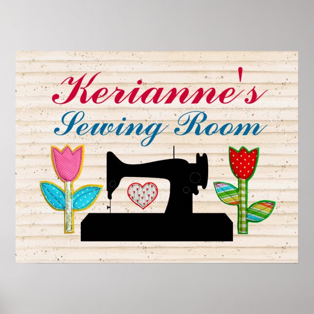 Sewing Room - House Sign Poster - SRF (Front)