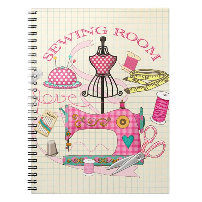 Sewing Room - Sewing Journal/Note book (Front)