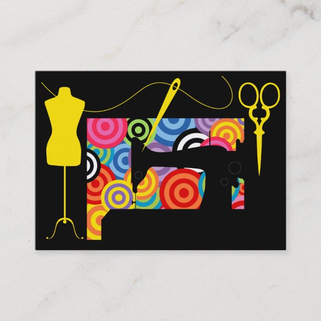Sewing/Seamstress/Fashion - SRF Business Card (Front)