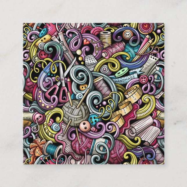 Sewing / Seamstress / Gift Enclosure Card (Front)