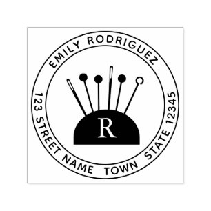 Sewing Self Inking Rubber Stamp