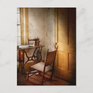 Sewing - She used to love this machine Postcard