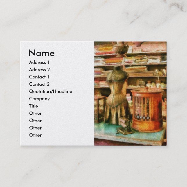 Sewing - Supplies for the Seamstress, Name, Add... Business Card (Front)