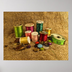 Sewing Supplies Poster
