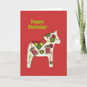 Sewing Theme Birthday Card