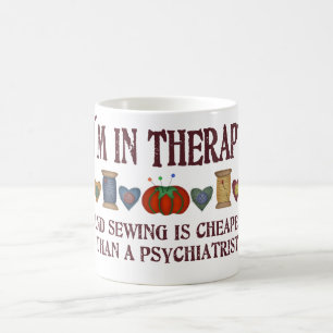 Sewing Therapy Coffee Mug