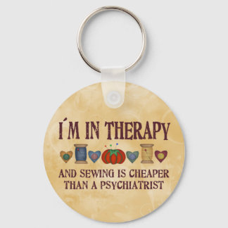 Sewing Therapy Key Ring