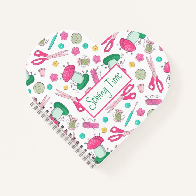 Sewing Time Spiral Notebook (Front)