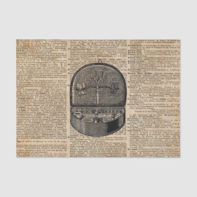 Sewing Tools Dictionary Art 10lb Tissue Paper (Front)