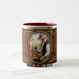 Sewing - Weaving - Big wheel keep on turning Two-Tone Coffee Mug