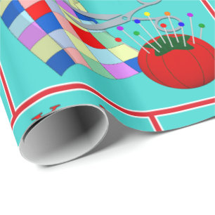 Sewing You're Sew Special  Mothers Day Birthday Wrapping Paper