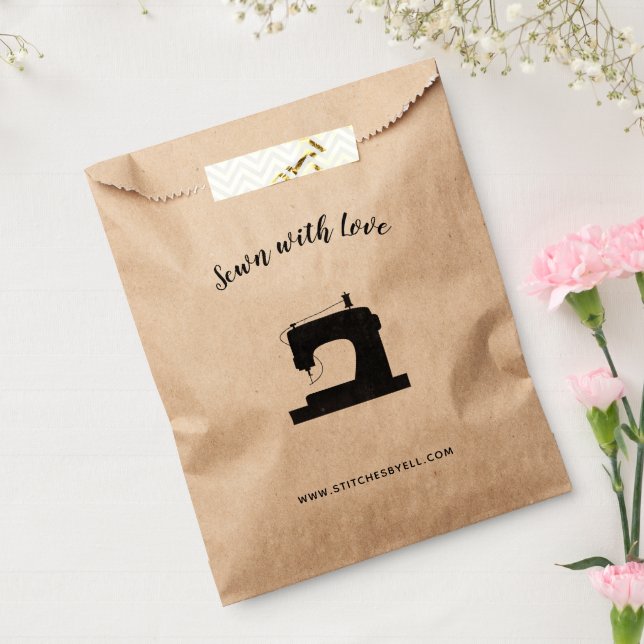 Sewn with Love Sewing Machine Crafts Favour Bags (Sealed)