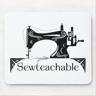 Sewteachable Vintage Sewing Machine Mouse Mat