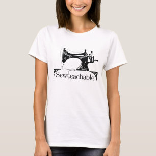 Sewteachable Vintage Sewing Machine T-Shirt