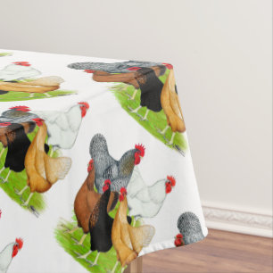 Sex-linked Chickens Quintet Tablecloth
