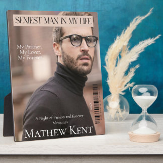 Sexiest Man  Magazine photo cover Plaque