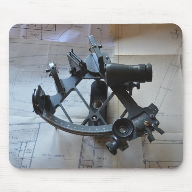 Sextant For Celestial Navigation Mouse Mat (Front)