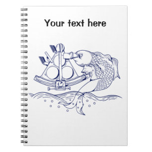Sextant marine navigation notebook