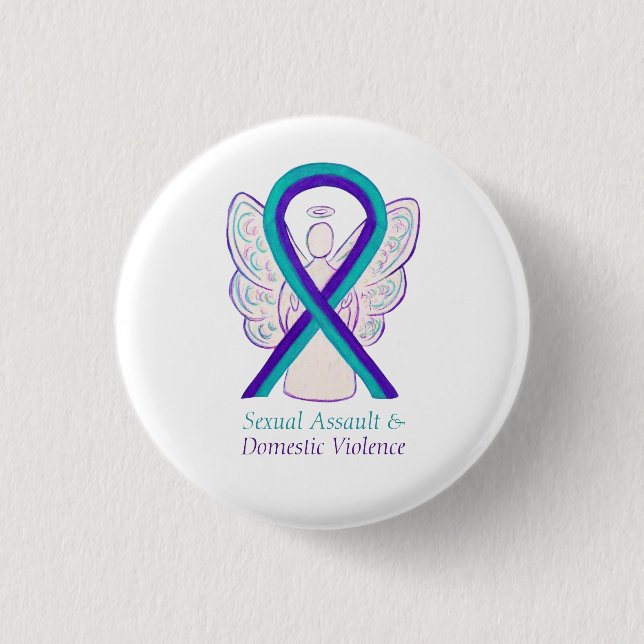 Sexual Assault & Domestic Violence Awareness Pin (Front)