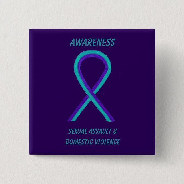 Sexual Assault & Domestic Violence Awareness Pins (Front)