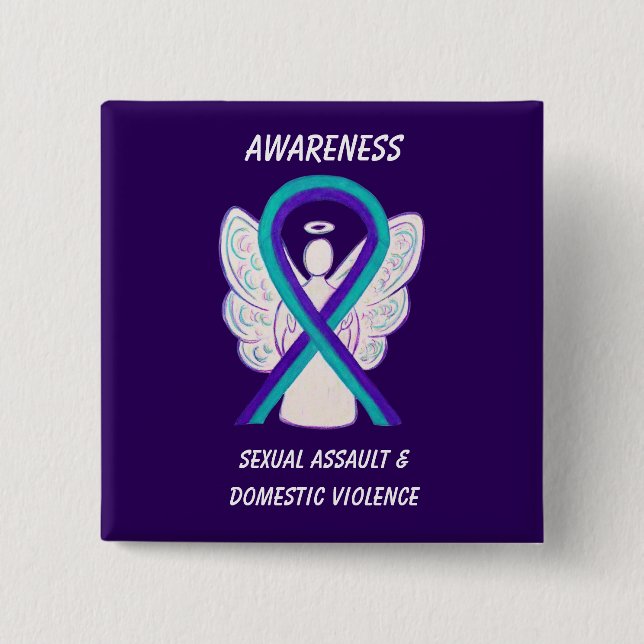 Sexual Assault & Domestic Violence Awareness Pins (Front)