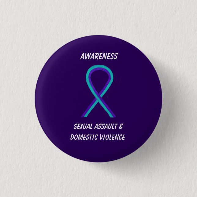 Sexual Assault & Domestic Violence Awareness Pins (Front)