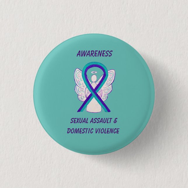 Sexual Assault & Domestic Violence Awareness Pins (Front)