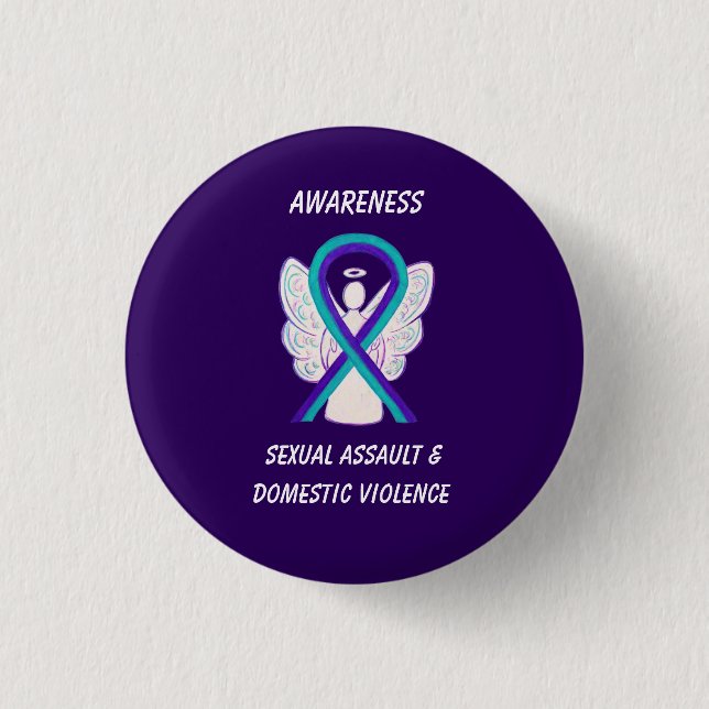 Sexual Assault & Domestic Violence Awareness Pins (Front)