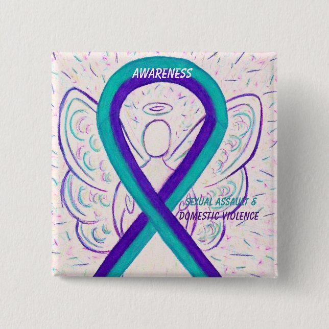 Sexual Assault & Domestic Violence Awareness Pins (Front)