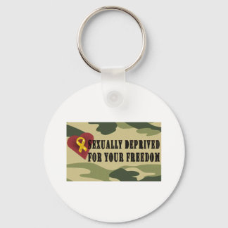Sexually Deprived for Your Freedom Key Ring