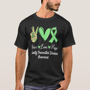 Sexually Transmitted Diseases STD Peace Love Hope  T-Shirt