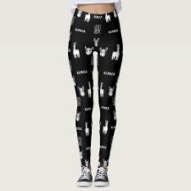 Sexy Black and White Alpaca Legging by Wighar