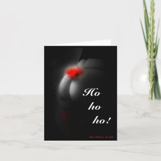 Sexy Glamour Babe Naughty ho Small Christmas Card