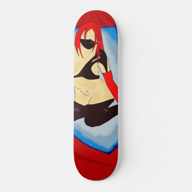 SEXY LADY SKATEBOARD ART PRINT (Front)