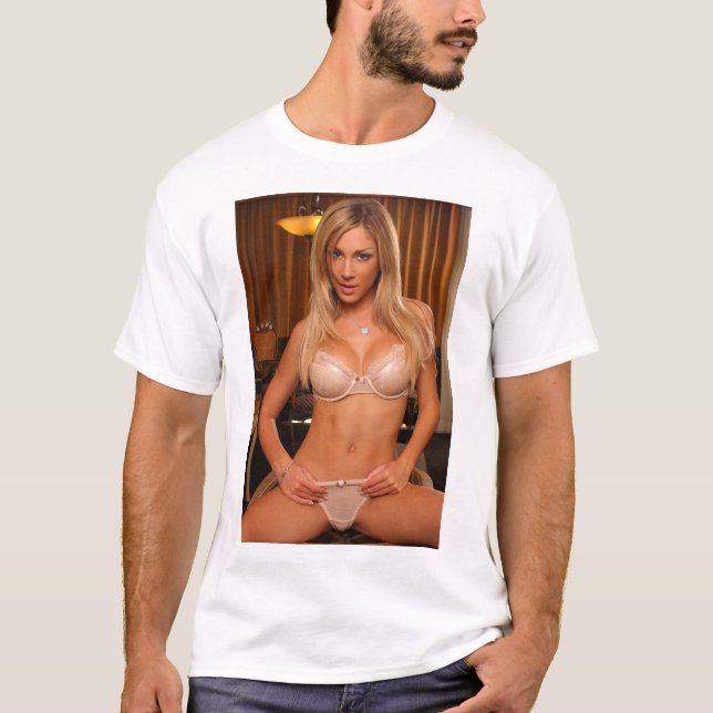 Sexy lingerie modern Pin-Up girl T-shirt (Front)
