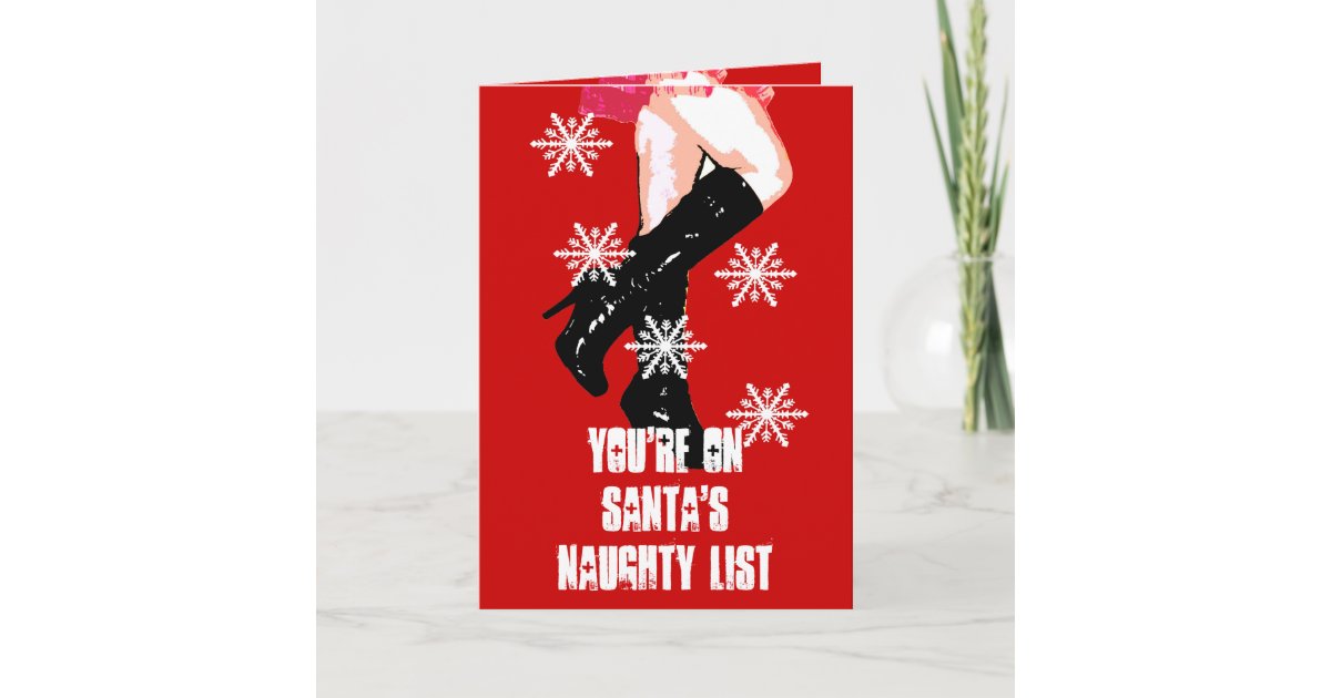 Sexy Santa Adult Christmas Card Uk