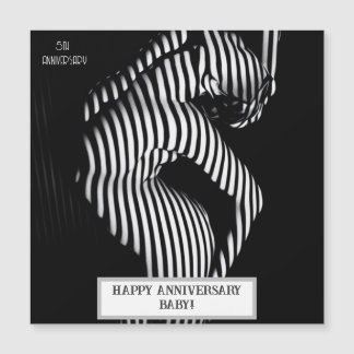 Sexy Wedding Anniversary Naughty Magnetic Invitation