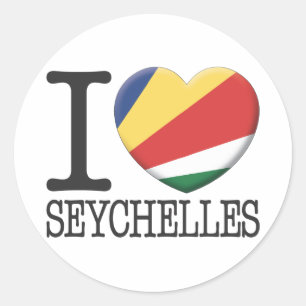 Seychelles Classic Round Sticker