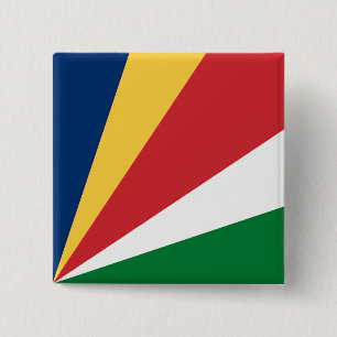 Seychelles Flag 15 Cm Square Badge