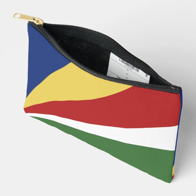 Seychelles flag accessory pouch (Open)