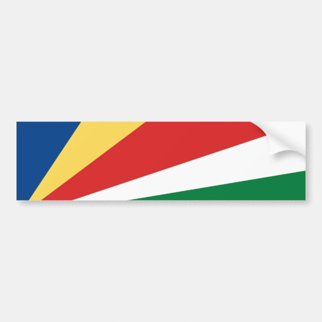 Seychelles Flag Bumper Sticker (Front)