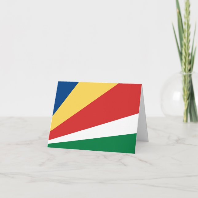 Seychelles Flag Card (Front)