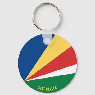 Seychelles Flag Charming Patriotic Key Ring