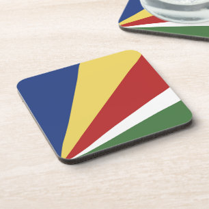 Seychelles flag coaster