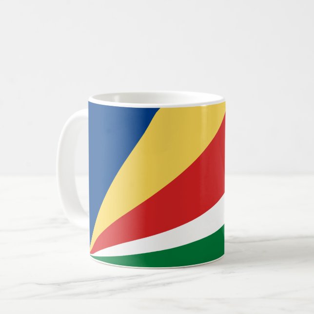 Seychelles Flag Coffee Mug (Front Left)